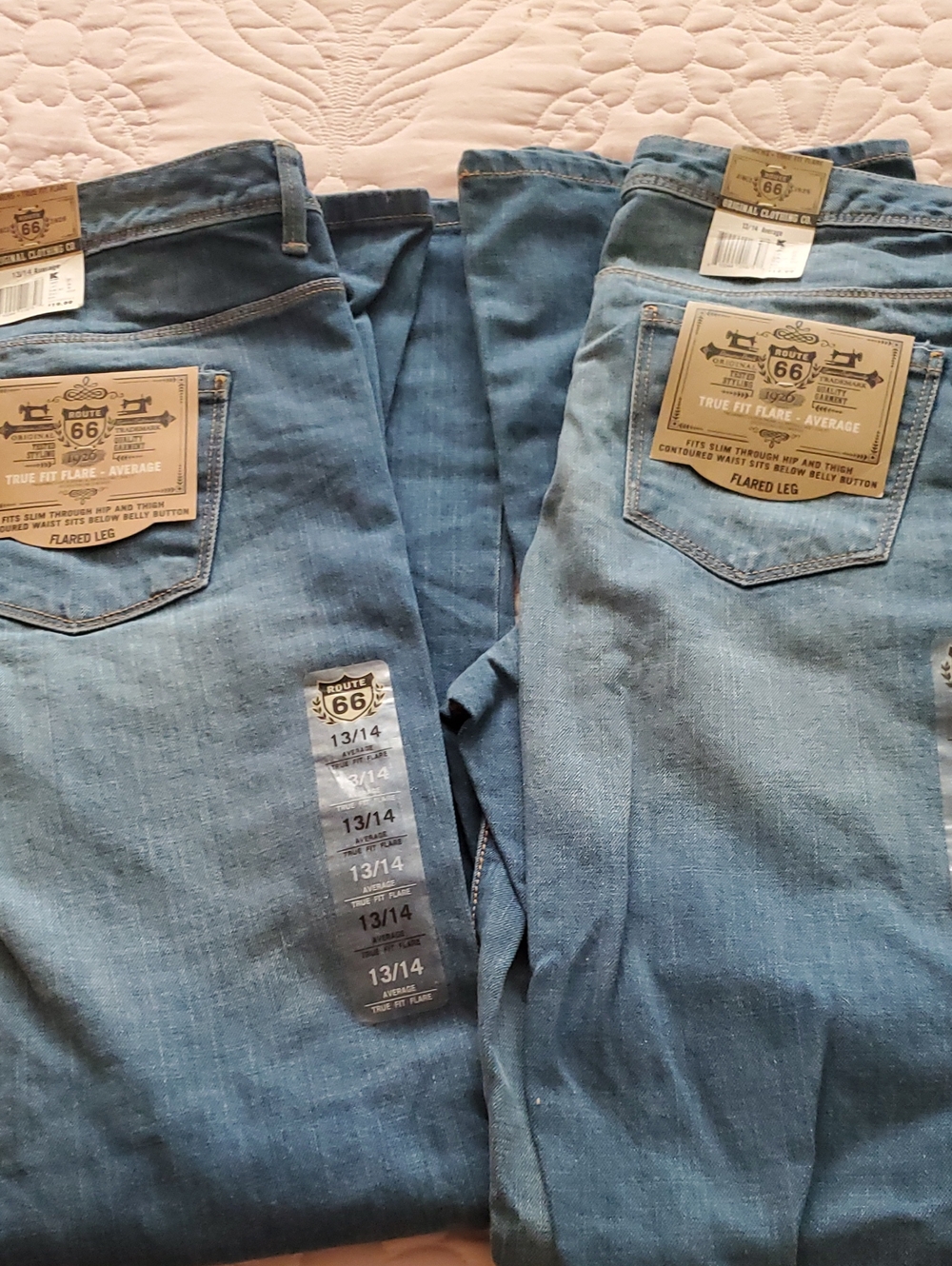 Route 66 Womens Medium Blue Bootcut Jeans - Flared Leg